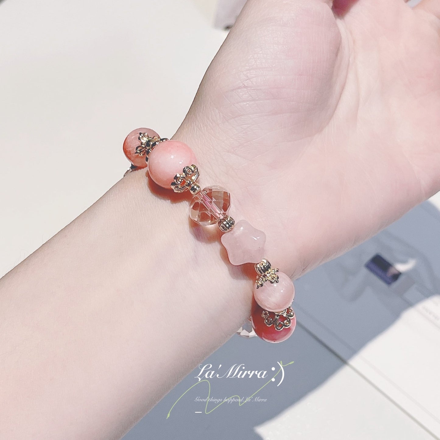 愛とご縁の扉をひらく- 愛を迎えるブレスレット❤︎B29